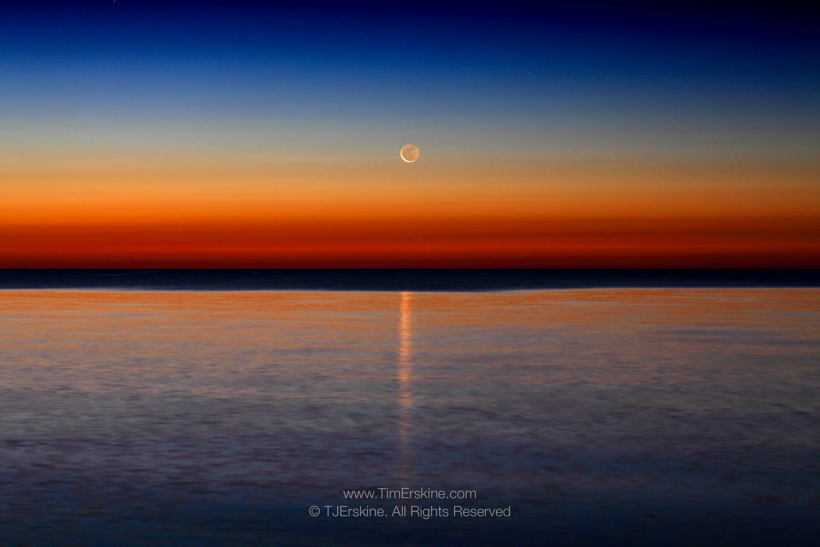 Baileys Harbor Dawn Moonrise