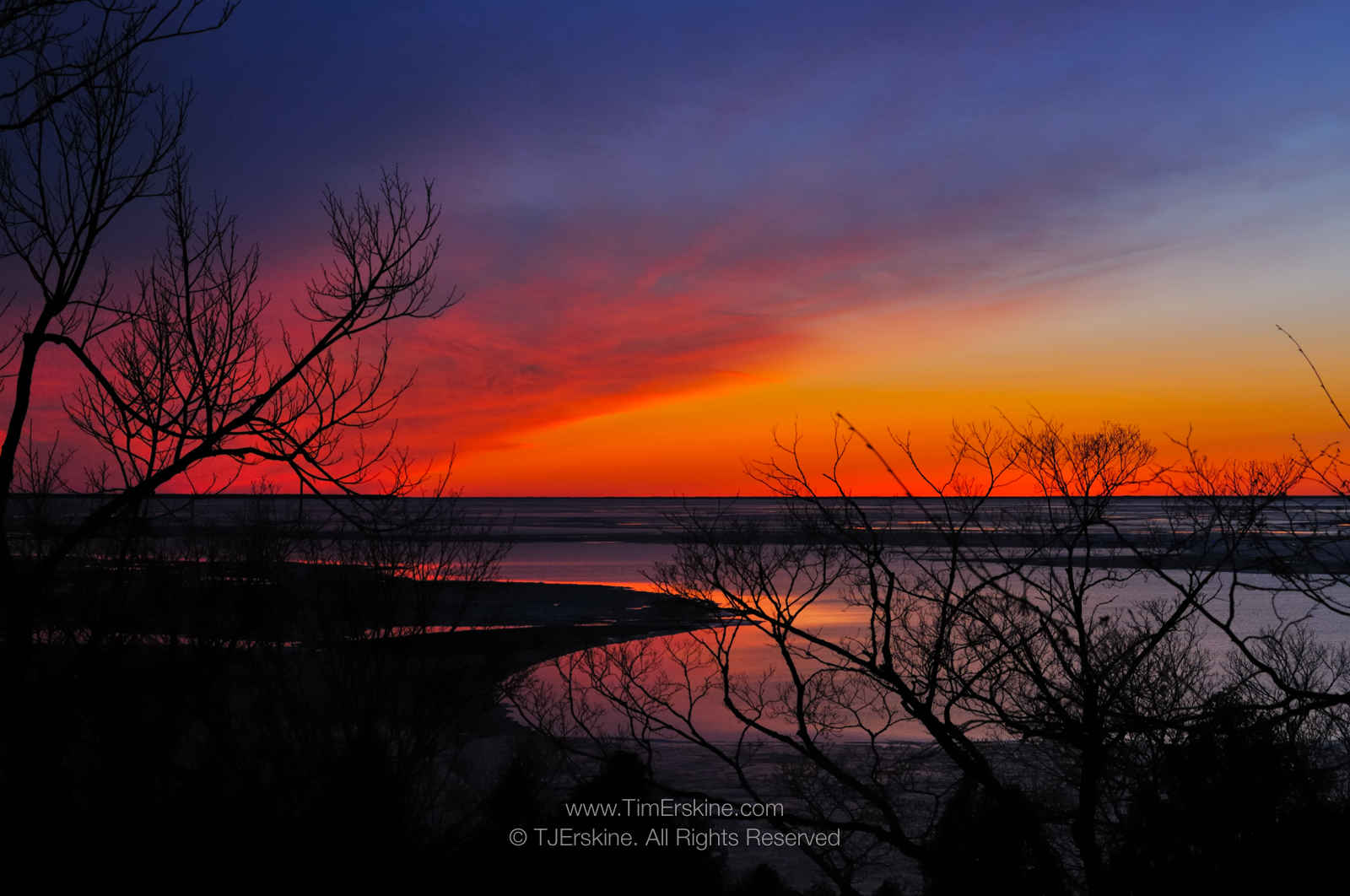 Sunset Over Ice